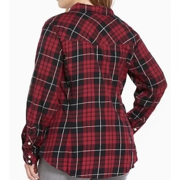 TORRID Plaid Camp Shirt - Size Large - Picture 2 of 10